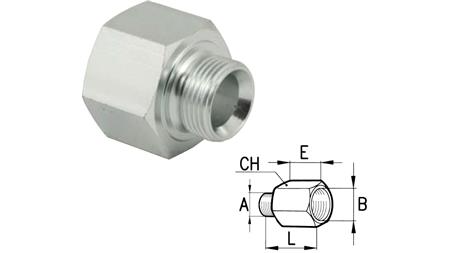 HIDRAULIKUS ADAPTER FÉRFI-NŐI 3/8-1/2