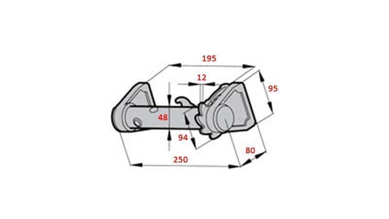 TRAILER TENSIONING WINCH - RIGHT