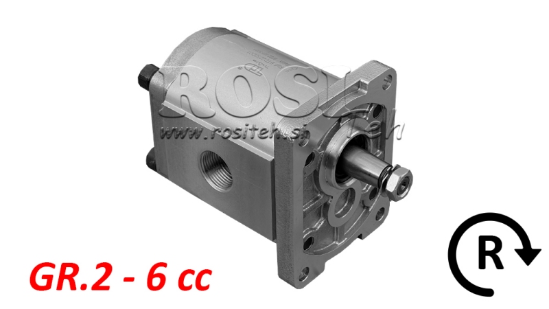 HYDRAULIC PUMP GR.2 6 CC RIGHT - THREAD