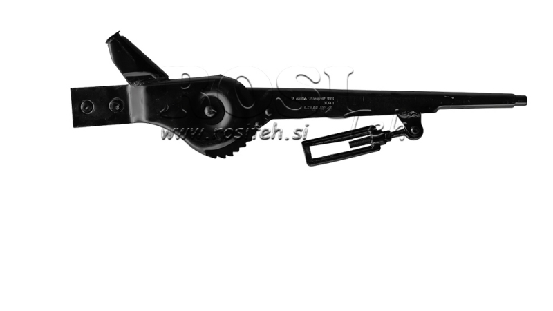 TIRARE LA LEVA DEL FRENO A MANO DEL RIMORCHIO