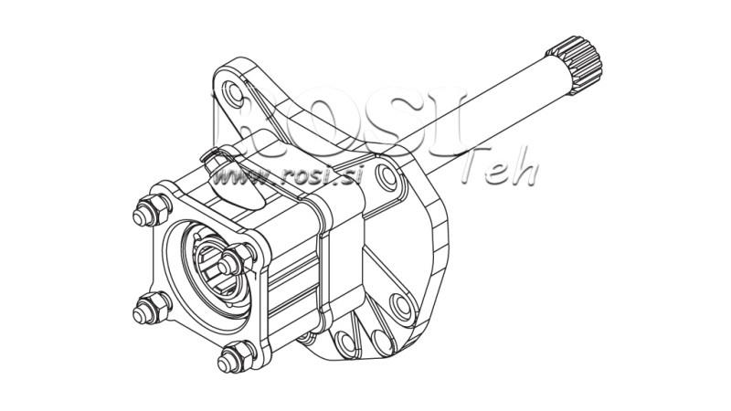 UTGÅNG FÖR HYDRAULISK PUMP - MERCEDES G155 - 1 ACTROS