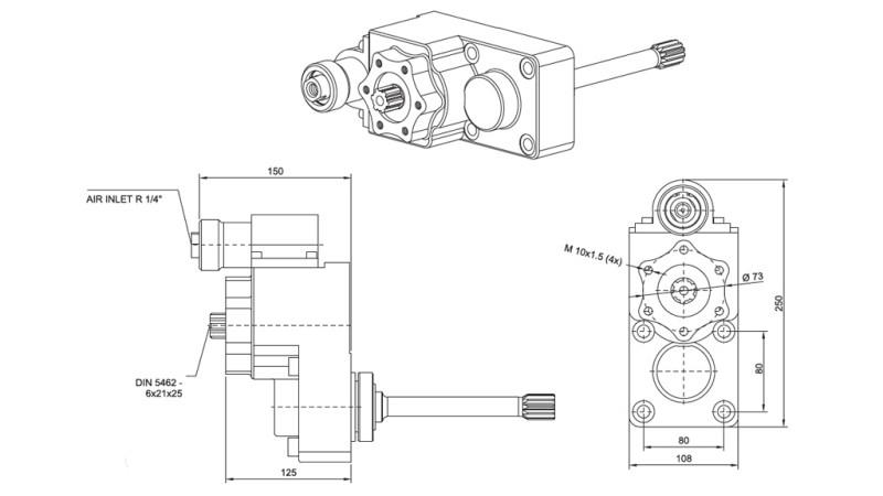 DIMENSIJAS IZLAIDEI HIDRODINAMISKAI PUMPĒ - IVECO 2870