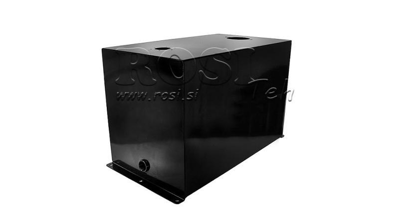 Метален резервоар 75 литра куб 400x355x653mm подготовка за обратен филтър