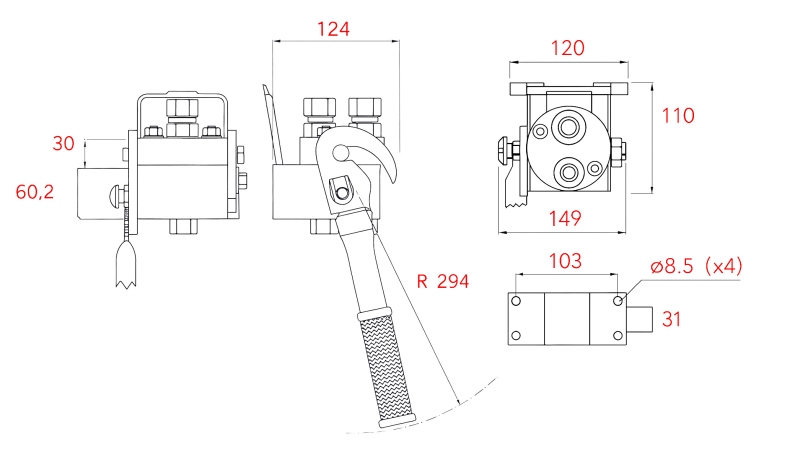 MULTI-FASTER COUPLING 2WAY BSP1/2