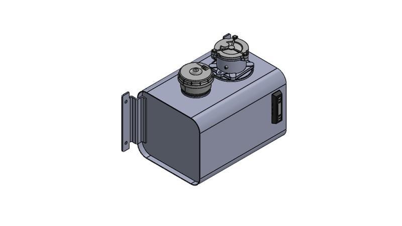 COPERTURA METALLICA SERBATOIO 20 Lit 265x290x400mm