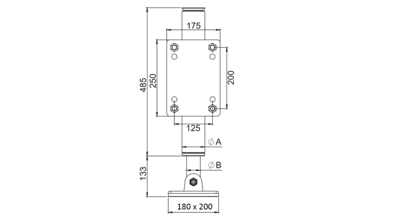HIDRAVLINĖ KOJA DVOSMERĖ 365mm - 5.000kg