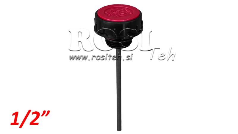 CAPAC DE UMPLERE 1/2 CU ROD DE NIVEL ȘI VENTIL