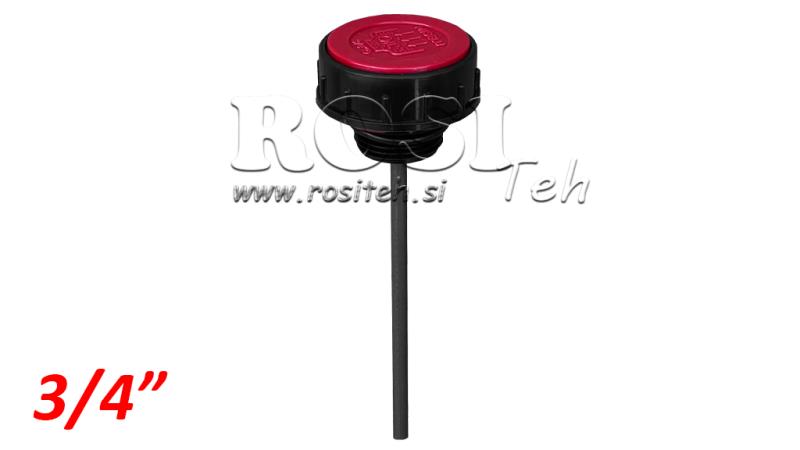 FÄLLLOCK 3/4 MED NIVÅSTAV OCH VENTIL