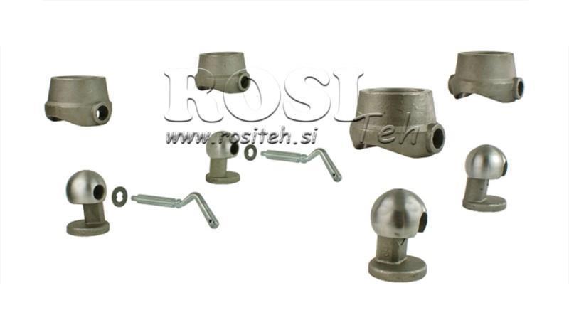 ENSEMBLE DE SUPPORTS POUR BENNE À ORDURES FI85