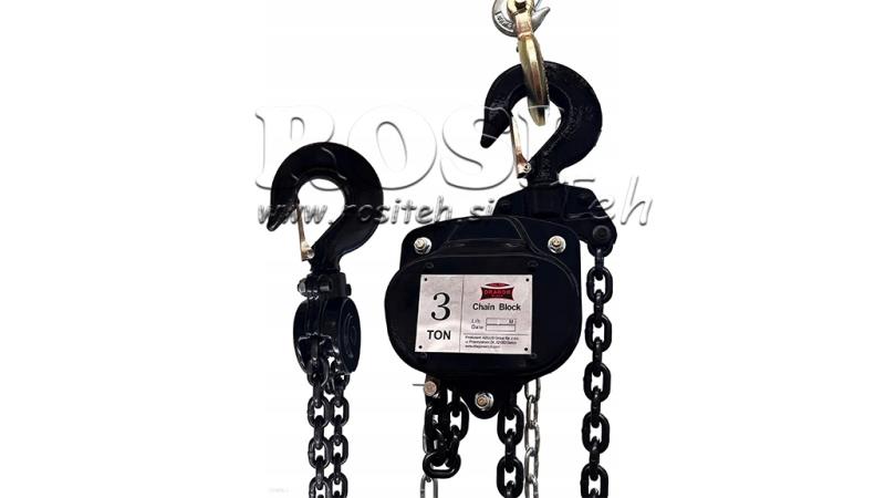 MACARA CU LANȚ - WINCH 3Ton x 3m