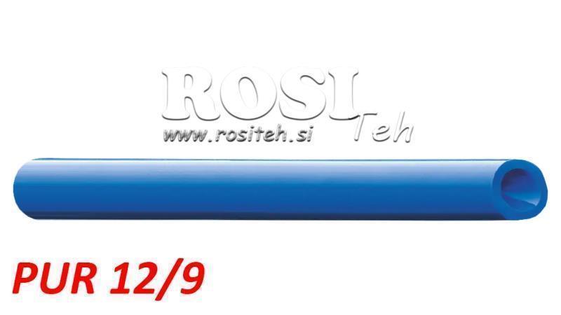 TUYAU D'AIR POLYURÉTHANE PU 12/9 PUR BLEU