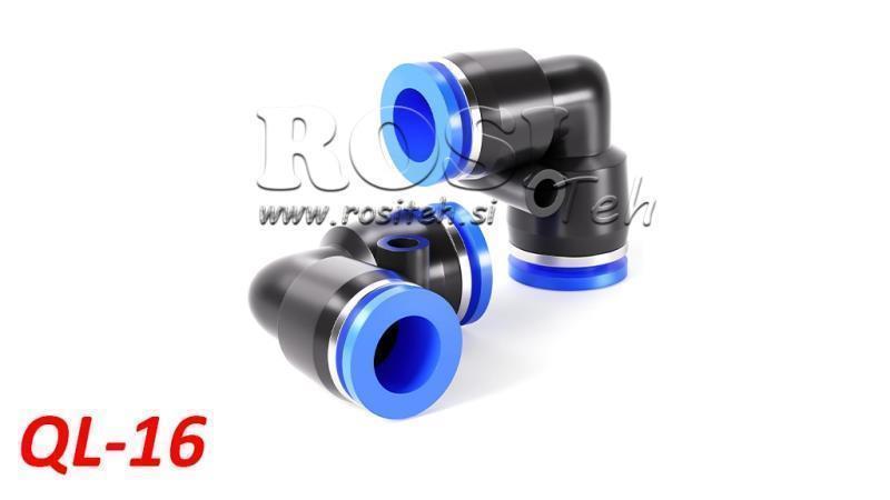 PNEUMATINIS KIŠTUKAS KAMPINIS KONEKTORIUS TPA BE SRIEGIO QL-16