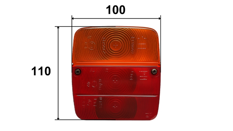 ZADNÍ PRAVÉ ČTVERCOVÉ SVĚTLO 3 POZICE