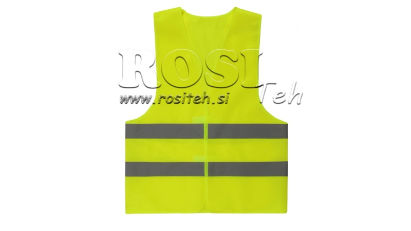 GILET RÉFLÉCHISSANT HAUTE VISIBILITÉ ORANGE/JAUNE