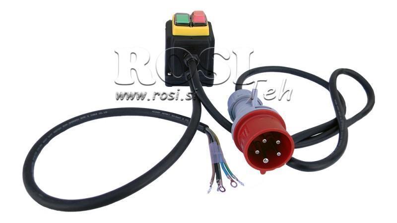 PLUG WITH CABLE ON/OFF 3 PHASE (5POLE) 400V