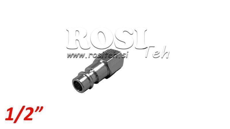 CONEXÃO RÁPIDA PNEUMÁTICA MACHO ROSCA INTERNA G012 - DN7.2