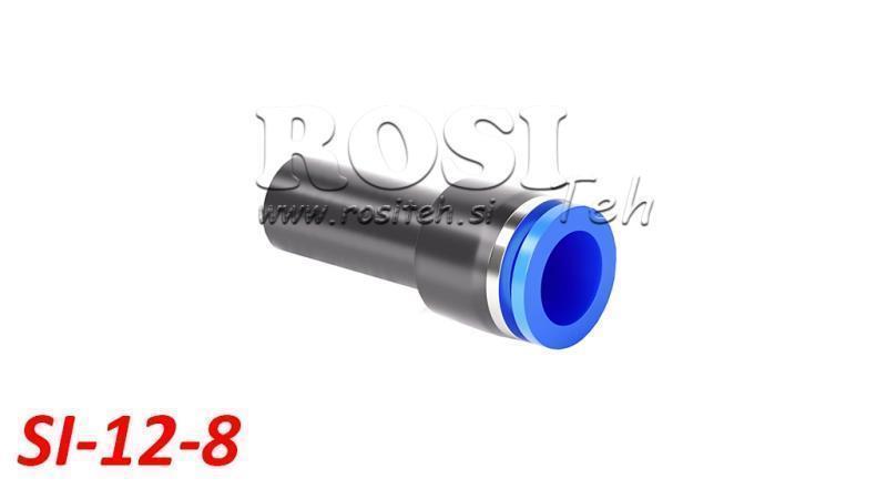 PNEUMATISCHE PLUG REDUCER CONNECTOR TPA ZONDER DRAAD SI-12-8