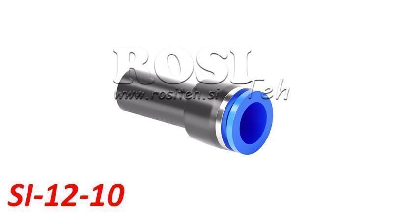 PNEVMATSKI VTIČNI REDUCIRNI PRIKLJUČEK TPA BREZ NAVOJA SI-12-10