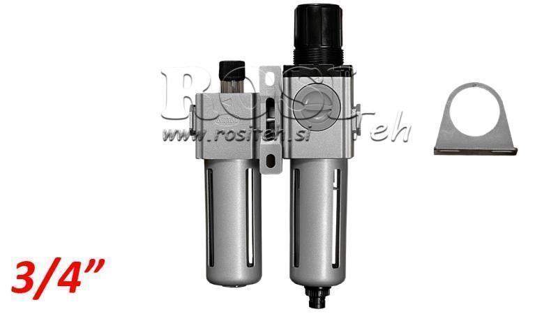 UNIDAD DE PREPARACIÓN NEUMÁTICA 600 G3/4 40µ 0-10b