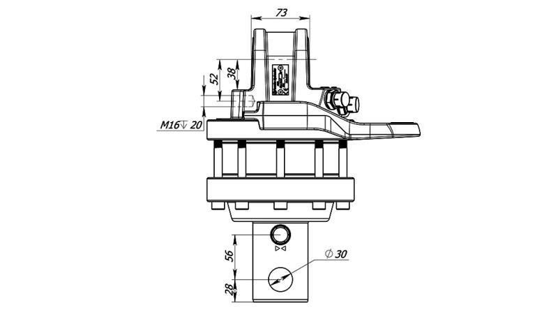 HIDROKĀLISKAIS ROTATORS 5500/3250 KG AR ASS