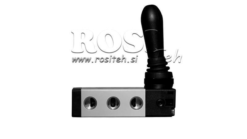 PNEUMATIKUS KÉZI SZELEP 5/2 1/4 PRT-0852-ARR KÉZI VISSZATÉRÉS