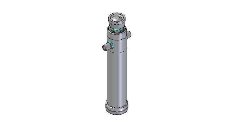 4027S - TELESCOPIC CYLINDER STANDARD/BALL 2 STAGES STROKE 1095 DIAMETER 124
