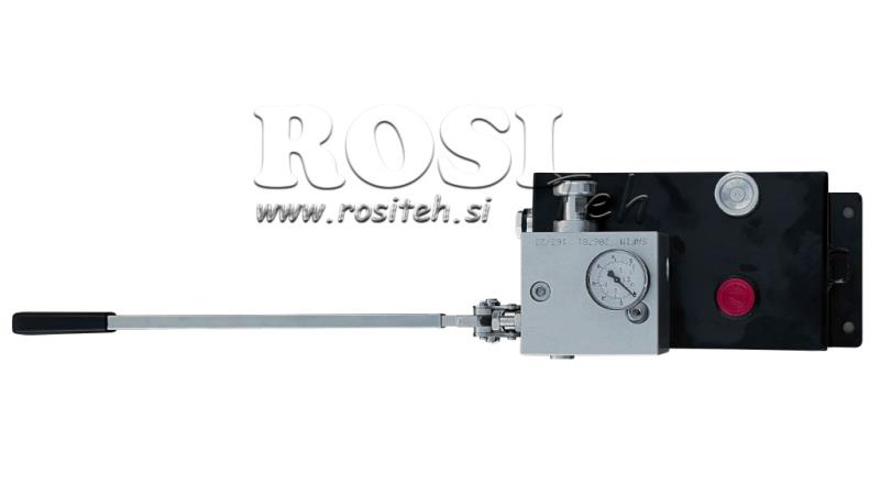 ХИДРАВЛИЧЕН АВТОМАТИЧЕН ВЕНТИЛ RVBR ЗА ПРЕЗАРЯДЕН ЦИЛИНДЪР С РЕЗЕРВОАР И АВАРИЕН РЪЧКИ