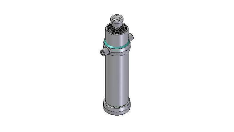 6025S -TELESCOPIC CYLINDER STANDARD/BALL 6 STAGES STROKE 3585 DIAMETER 170