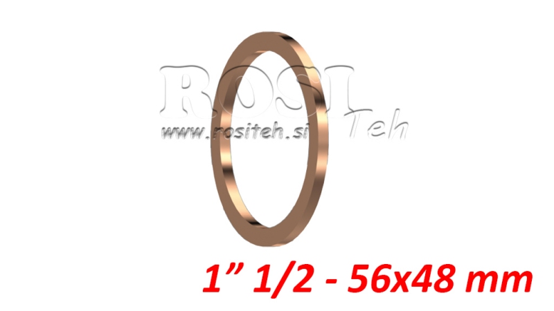 KOPEREN RING 1 1/2 - 56X48 MM