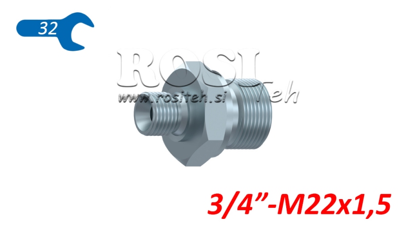 ΥΔΡΑΥΛΙΚΟΣ ΜΕΙΩΤΗΣ BSP 3/4-M22X1.5
