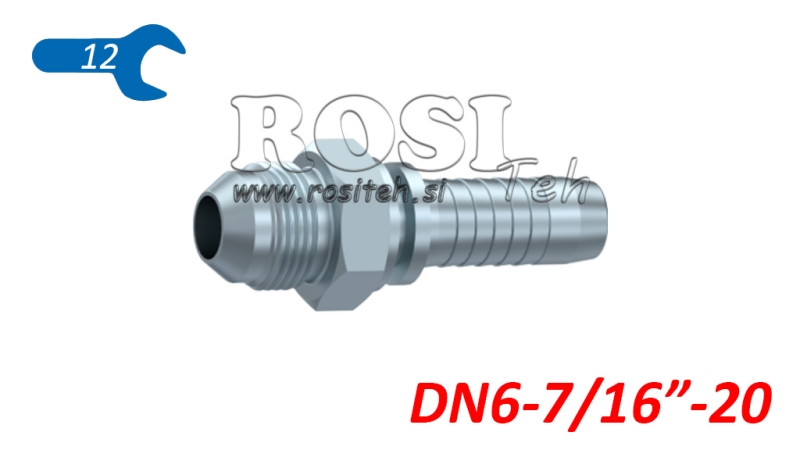 HIDRAULINĖ SĄSAJA AGJ JIC74° Vyras DN6-7/16”-20