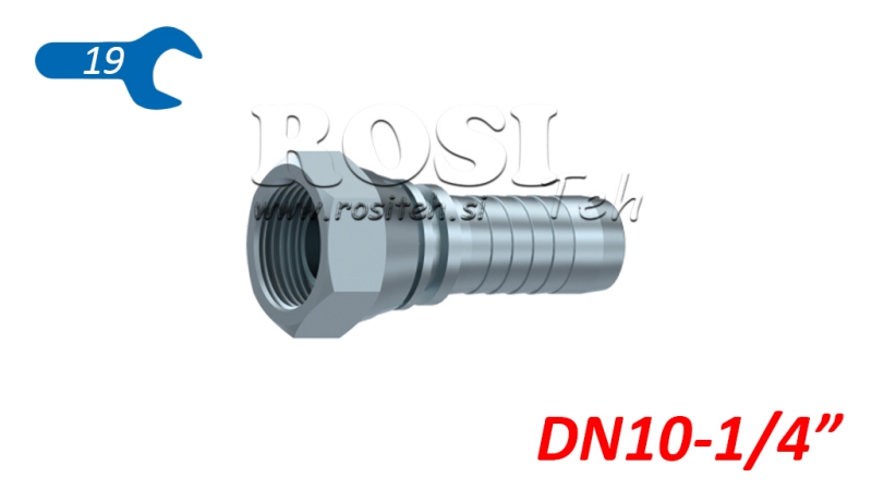 POŁĄCZENIE HYDRAULICZNE BSP ŻEŃSKIE DN10-1/4