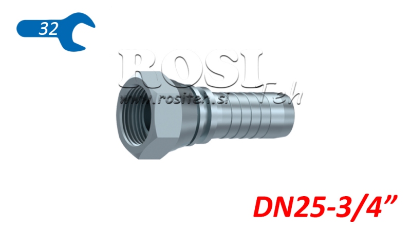 POŁĄCZENIE HYDRAULICZNE BSP ŻEŃSKIE DN25-3/4