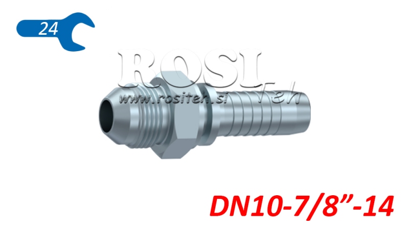 COLLEGAMENTO IDRAULICO AGJ JIC74° MASCHIO DN10-7/8”-14