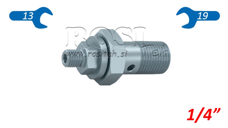 HYDRAULICKÝ TLUMÍCÍ PRŮHLEDNÝ ŠROUB 1/4