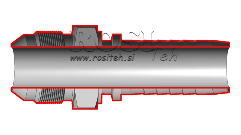 COLLEGAMENTO IDRAULICO AGJ JIC74° MASCHIO DN10-7/8”-14