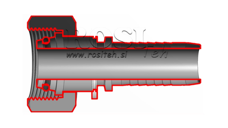 POŁĄCZENIE HYDRAULICZNE DKOS 25 ŻEŃSKIE DN19-M36X2