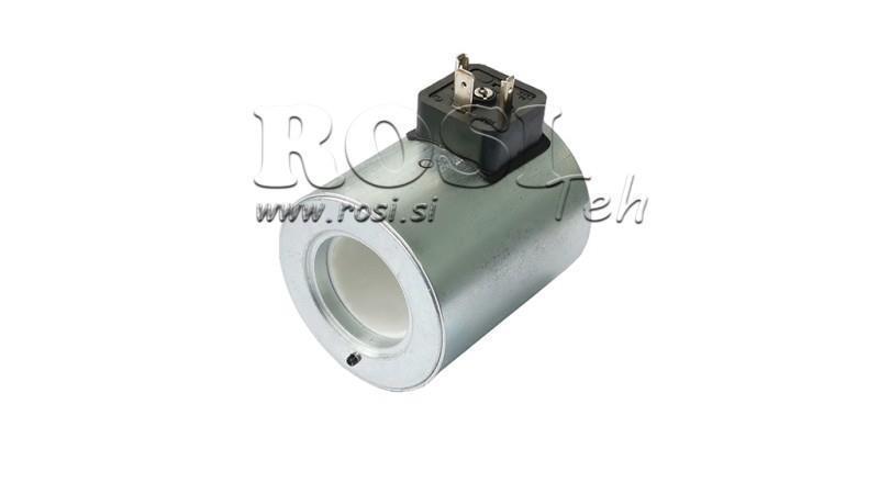 COIL ELETROMAGNÉTICO 12V DC PARA VÁLVULA CETOP 5 - fi 31.4mm-75mm 37W