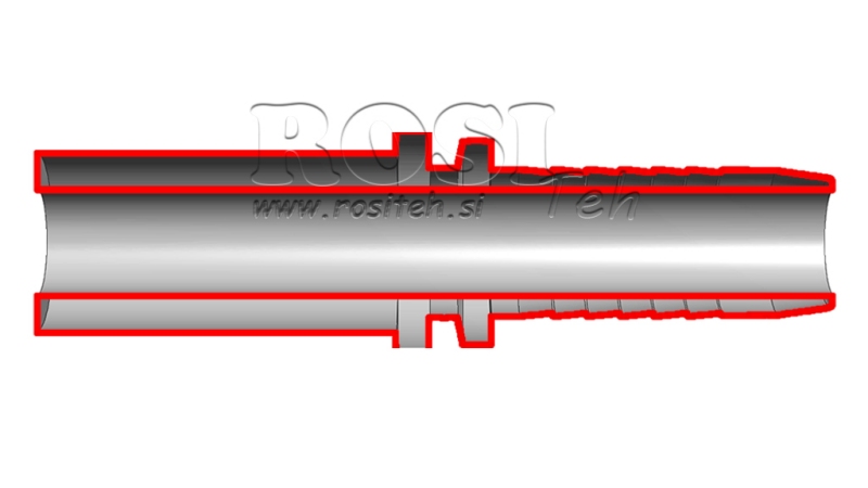 TUBO DI COLLEGAMENTO IDRAULICO RETTO DN5-d.6
