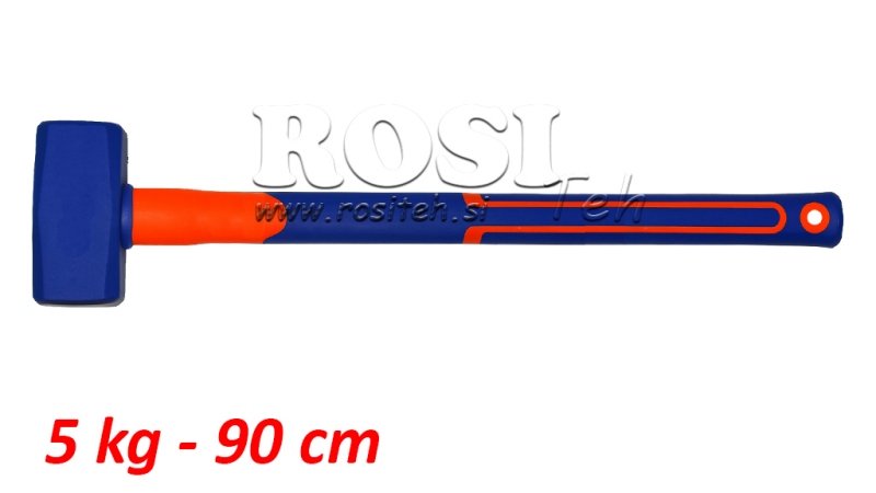 VOUSSLAGHAMER MET CARBON HANDVAT - 5 kg - 90 cm