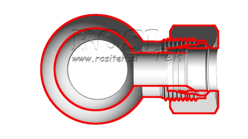 KOVOVÁ BANJO RÚRKA 1/2 S MATICOU
