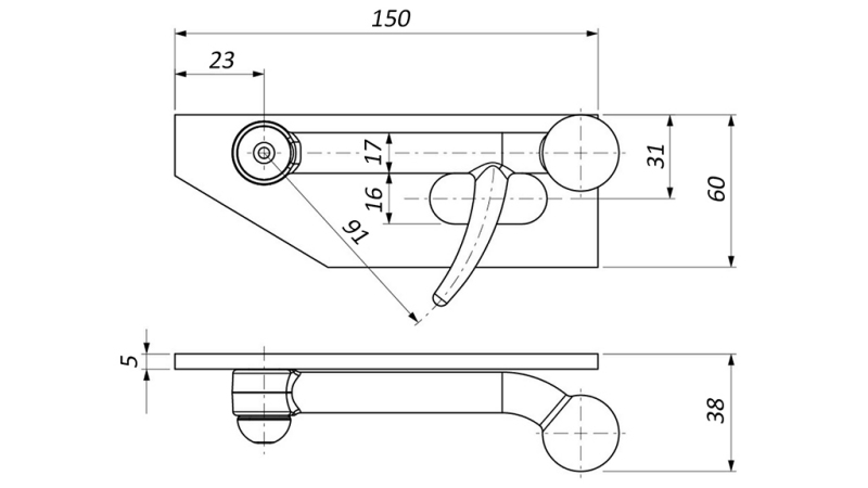 TRAILER SIDE PANEL CLOSURE PIASTRA LEFT