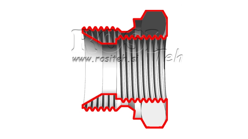 HIDRAULIKUS ADAPTER KÜLSŐ-BELSŐ 3/8-1/4