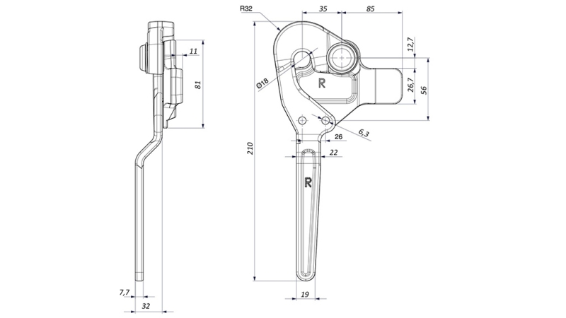 PÓTKOCSI OLDAL BEZÁRÓ TIP ROSI-02 JOBB