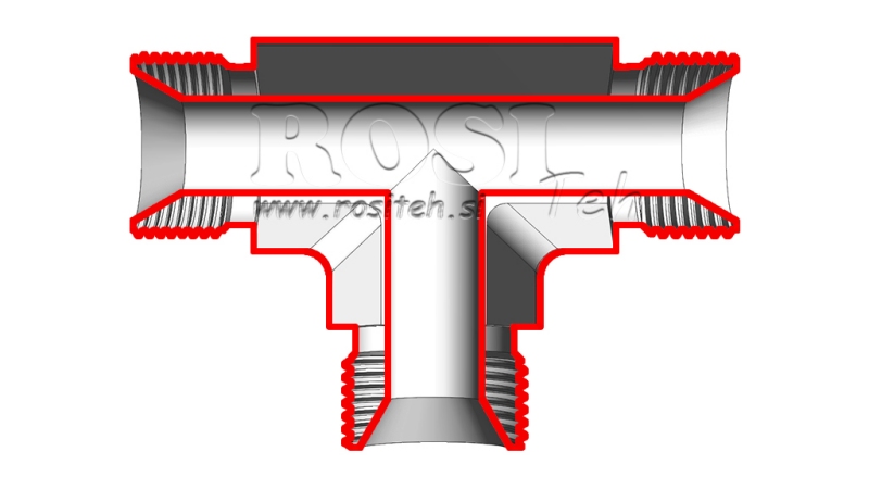 ΥΔΡΑΥΛΙΚΟ Τ ΤΕΜΑΧΙΟ BSP ΑΝΔΡΙΚΟ-ΑΝΔΡΙΚΟ 1/4