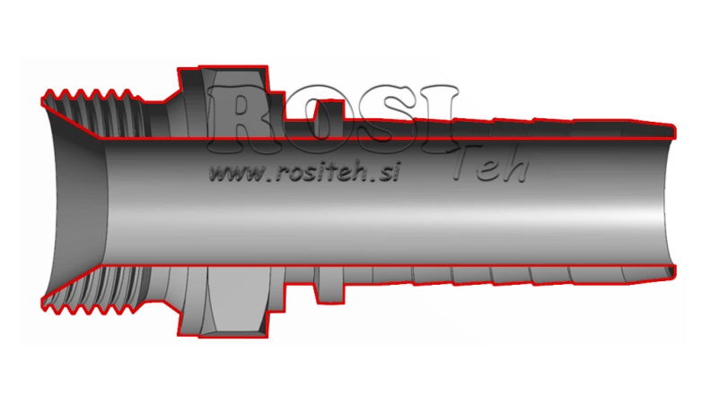 HYDRAULISCHE AANSLUITING BSP MAN DN19-3/4