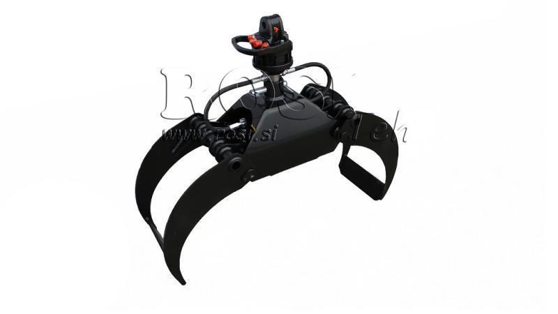 GRAPPINO FORESTALE LG800 kg - 1000 mm ROTATORE 3000/1500 KG CON ASSE