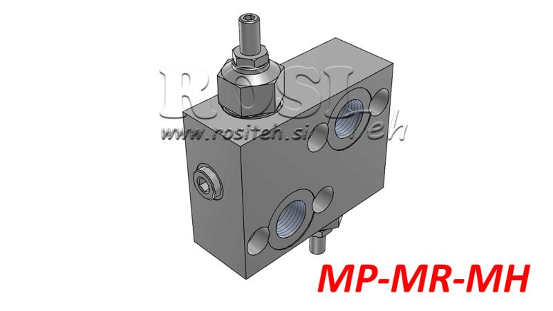 HYDRAULISCHES DRUCKBEGRENZUNGSVENTIL 10-180 BAR FÜR ÖLMOTOR MP-MR-MH