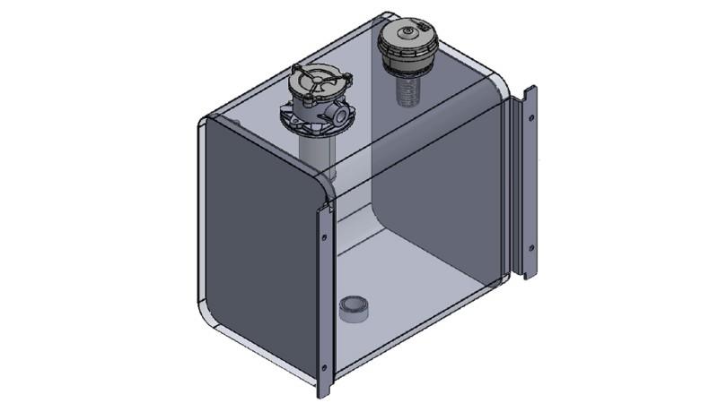 METALLTANK TOP 80 Lit 360x500x500mm