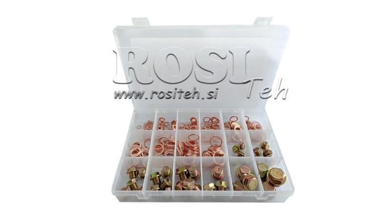 COPPER GASKETS AND OIL DRAING PLUG SET (534 pcs)